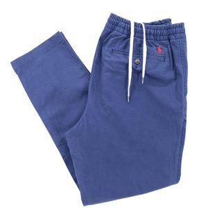Polo Ralph Lauren Blue Prepster Pant Stretch Classic Fit Elastic Waist SMALL
